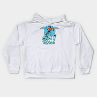 Ski Utah logo Kids Hoodie